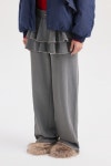 [럭키슈에뜨] Layered Skirt Banding Pants Layered Skirt Banding Pants