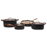 NutriChef 14-Piece 23.5-in Aluminum Cookware Set with Lid(s) Included in Gold | NCCW14S | AccuWeather Shop NutriChef NutriChef 14... 
