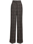 Dolce & Gabbana - High waist check wide leg pants - Multicolor | Luisaviaroma