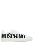 Moschino - Logo leather low-top sneakers - White | Luisaviaroma