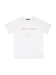 Balmain - Logo print cotton jersey t-shirt - White/Gold | Luisaviaroma
