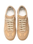 Maison Margiela Replica Leather And Suede Sneakers In H9051 Sand/crossiant | ModeSens