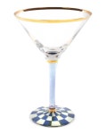 MacKenzie-Childs Royal Check Martini Glass 