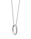Monica Rich Kosann 18k White Gold Poesy Love Diamond Ring Necklace