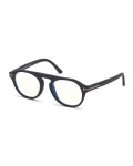 TOM FORD Mens Oval Blue Block Optical Glasses w/ Magnetic Clip-On Sun Lenses TOM FORD Mens Oval Blue Block Optical Glasses w... 