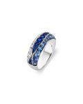 Maria Canale 18k White Gold Sapphire & Diamond Ring