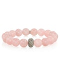 Sheryl Lowe 10mm Rose Quartz & 1-Donut Diamond Bracelet | Neiman Marcus Sheryl Lowe 10mm Rose Quartz & 1-Donut Diamond Bracelet