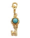 Ben-Amun Turquoise Key Charm