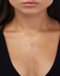 LANA Affinity Diamond Peace Necklace