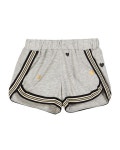 Flowers By Zoe Metallic Heart-Print Shorts w/ Striped Taping, Size S-XL 