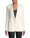 Theory Grinson Modern Silk Georgette Blazer