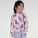 Long-sleeved top with reindeer Icy Pink Småfolk - Babyshop Long-sleeved top with reindeer Icy Pink