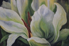 LILY Painting by The late Dieuwie Holthuysen | Saatchi Art LILY Painting