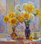 Sunny autumn Painting by Leonid Pavlenko | Saatchi Art Sunny autumn Painting