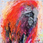 Red Parrot Painting by Natalia Kuruch | Saatchi Art South Korea