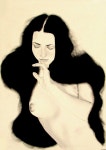 Nude portrait #G2107 Drawing by Gianfranco Fusari | Saatchi Art Nude portrait #G2107 Art Print