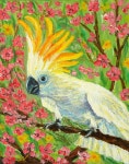 White Parrot Painting by Galina Vasiljeva | Saatchi Art South Korea