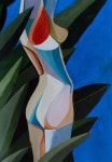 Figurative female abstract acrylic body artwork Painting by Alina Odwyer | Saatchi Art