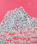 an apricot mountain Painting by hanji Park | Saatchi Art an apricot mountain Painting