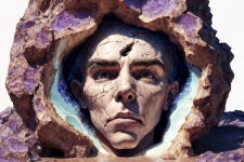 Cracked Geode Heads Collection Nr.7, Limited Edition av.10/10 Digital by Pablo Kliksberg | Saatchi Art Cracked Geode Heads... 