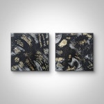 Gold Black Abstract paintings | Saatchi Art