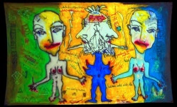 Original Abstract Fish Airbrush Art For Sale | Saatchi Art