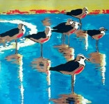 On the Beach Painting by Yvette Mey | Saatchi Art South Korea