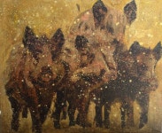 Boars paintings | Saatchi Art