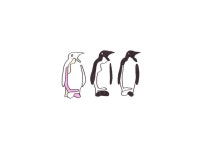 Penguin Evolution Drawing by Salvinija Bentke | Saatchi Art