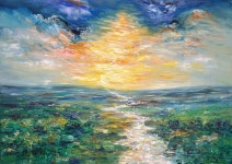 Romantic River M 1 / Oil Painting by Peter Nottrott | Saatchi Art