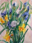 Summer bouquet with irises... Painting by Svetlana Samovarova | Saatchi Art South Korea