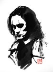 the crow Painting by pechane sumie | Saatchi Art the crow Painting