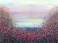 Lavender Rising Painting by Natalie Rye | Saatchi Art