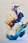My Flow in Motion Painting by Rocio Delgado | Saatchi Art My Flow in Motion Art Print