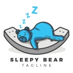 Sleepy bear Logo PNG Vector (EPS) Free Download