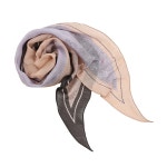 [올리비아로렌] 퍼플 믹스 스카프_VYCXFYS1411