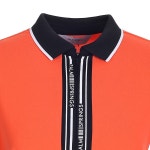 [팜스프링스] 여성 앞중심 배색 포인트 카라 반팔티셔츠_STZL222259