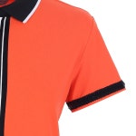 [팜스프링스] 여성 앞중심 배색 포인트 카라 반팔티셔츠_STZL222259