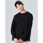 서울스토어 에잇세컨즈 - [에잇세컨즈] 블랙 백 절개 슬릿 티셔츠 (269941DY25)