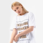서울스토어 유니 - 유니 UNI CIRCLE LOGO HOODED SWEATSHIRT IVORY (H-003)