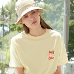 서울스토어 룩캐스트 - YELLOW TRESBIEN LOGO TSHIRT 옐로우 트레비앙 로고 티셔츠