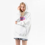 서울스토어 유니 - 유니 UNI CIRCLE LOGO HOODED SWEATSHIRT IVORY (H-003)