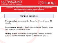 Correlation of tape location and tension with surgical outcome after transobturator suburethral tape procedures J.-M. Yang, S.-H.... 