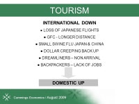 “Understanding the challenges” The Cairns Economy Recent Movements & Short / Medium Term Prospects Ref: J2250 | August 2009... 