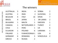 The 14 th World Congress of Gynecological Endocrinology in numbers ISGE EXECUTIVE BOARD 3 MAR ppt download