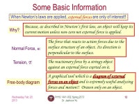 PHYS 1441 – Section 002 Lecture #10 Wednesday, Feb. 20, 2013 Dr. Jaehoon Yu Newton’s Third Law Categories of forces... 