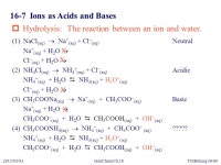 GenChem Ch /03/03TMHsiung 1/60 Chapter 16 Acids and Bases. -  ppt download