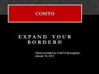 COMTO Julie Cunningham COMTO National President/CEO. -  ppt download
