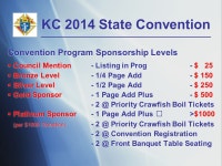 KC 2014 State Convention 109 th Louisiana State Convention May 2 thru May 4, 2014 Kenner, Louisiana 109 th Louisiana State... 