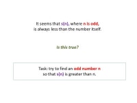 Activity 1-6: Perfect Numbers and Mersenne Numbers  -  ppt download